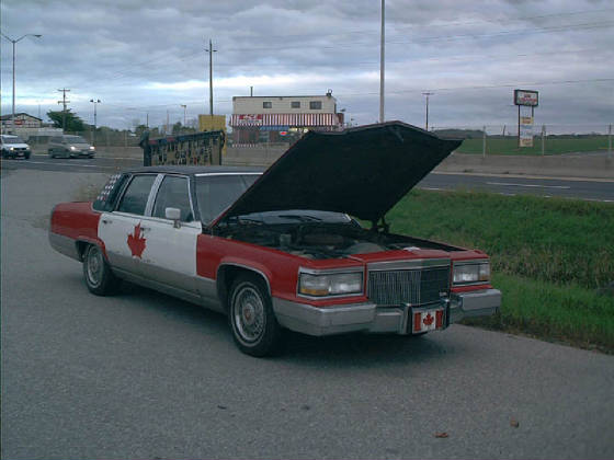 Broken down in Peterborough, ON, Oct, 2007.